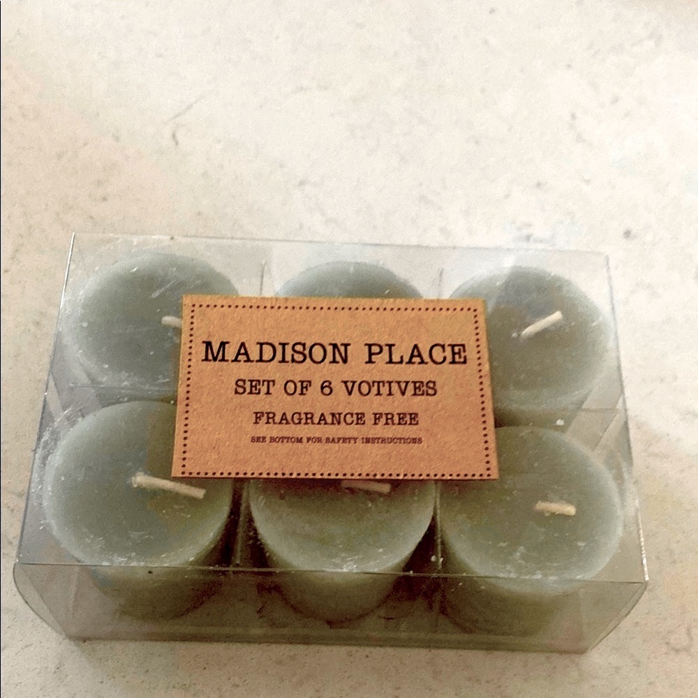 Madison Place Set of 6 Votive Candles